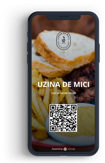 Meniu digital online pentru restaurant Uzina de mici