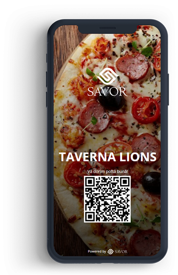 Digital menu for Taverna Lions restaurant