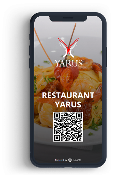 Digital menu for Yarus restaurant
