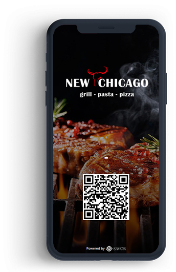 Digital menu for New Chicago restaurant