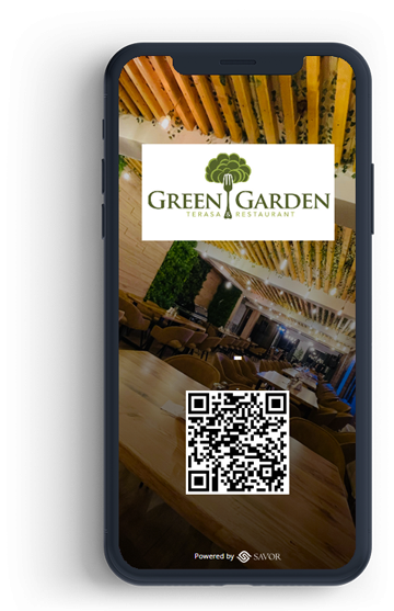 Digital menu for Green Garden restaurant