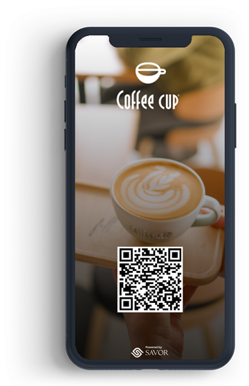 Meniu digital online pentru Coffe Cup